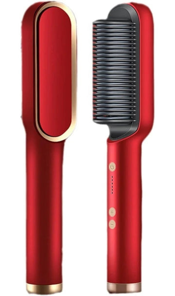 5-in-1 Hair Straightening Brush - Professional Ionic Hot Air Styler