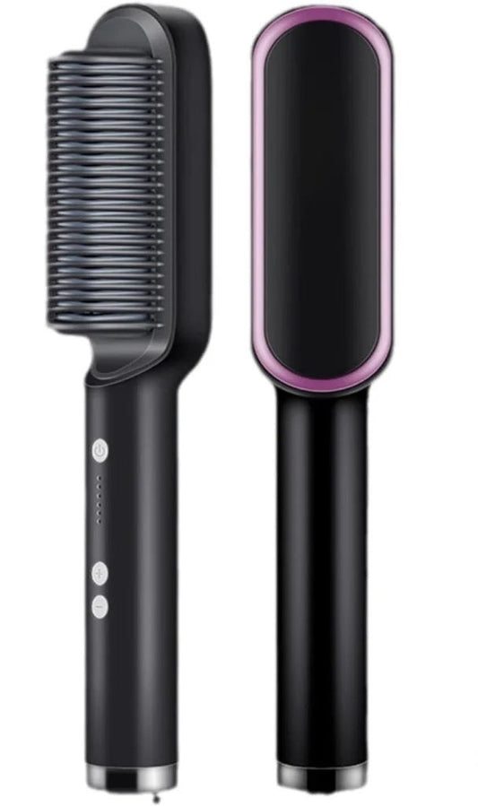 5-in-1 Hair Straightening Brush - Professional Ionic Hot Air Styler