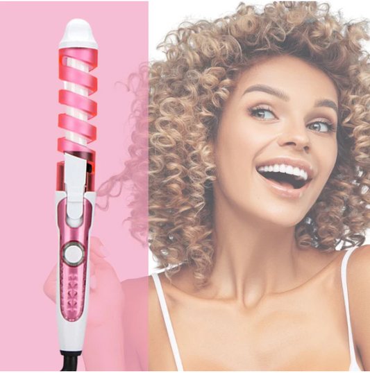 Automatic Curling Iron - Self-Rotating Hair Curler with Heat Control